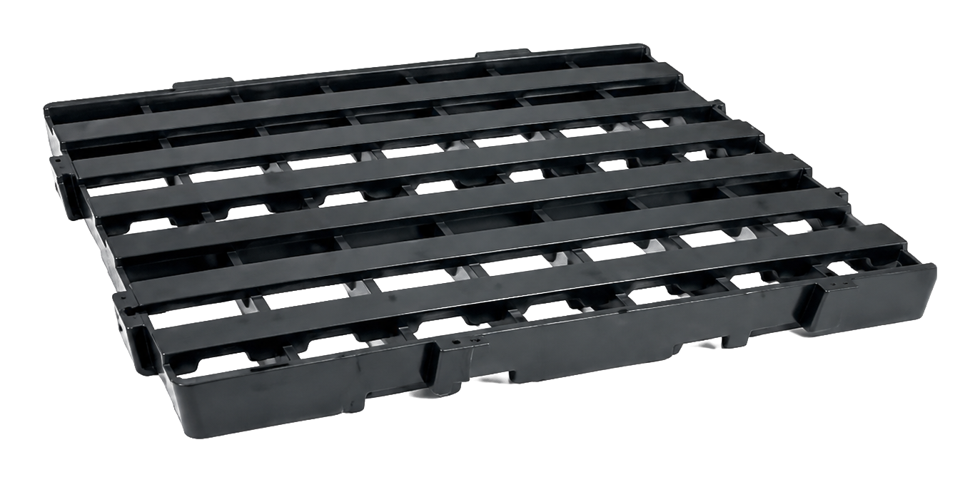 Estrado Plástico Modular 40×40×4,5 cm na cor Preto